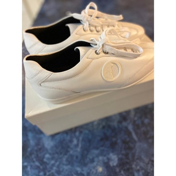 VERSACE COLLECTION SCARPE WHITE LEATHER - Picture 5 of 9